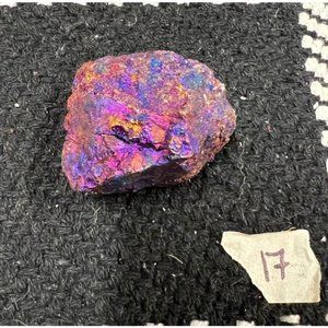 Gorgeous peacock ore rock crystal stone - approximately 2” diameter